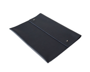 Piel Canela Sobre porta-documentos Carpeta tipo folder tamaño carta u oficio para block papeles fabricado koon artesanos mexicanos por manos de México color azul negro piel mendele
